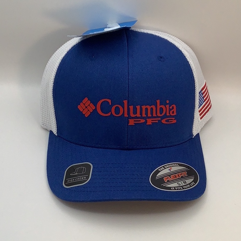 Columbia PFG Flag Ball Cap - High Crown Flex Fit S/M